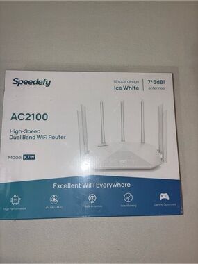 AC2100 Dual-Band WiFi Router in Ice White (Model K7W)